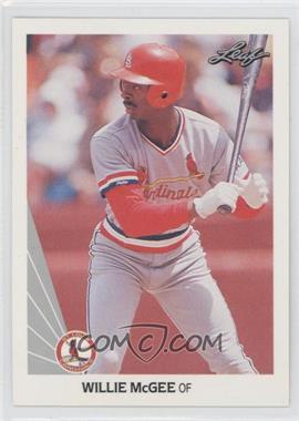 1990 Leaf - [Base] #367 - Willie McGee