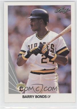 1990 Leaf - [Base] #91 - Barry Bonds