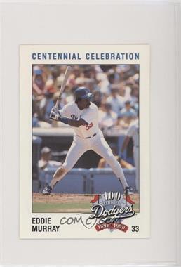 1990 Los Angeles Dodgers Police - [Base] #33 - Eddie Murray