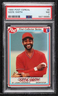 1990 Post - Food Issue [Base] #6 - Ozzie Smith [PSA 7 NM]