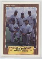 Columbus Clippers Field Staff (Clete Boyer, Stump Merrill, Ken Row, Trey Hillma…