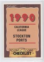 Checklist - Stockton Ports