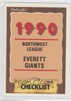 Checklist - Everett Giants