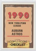 Checklist - Auburn Astros