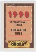 Team Checklist - Tidewater Tides