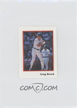 1990 Publications International Stickers - Cut Singles #_GRBR - Greg Brock