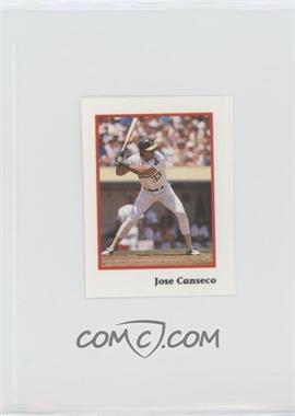 1990 Publications International Stickers - Cut Singles #_JOCA.4 - Jose Canseco (Batting)