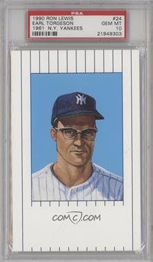1990 Ron Lewis 1961 New York Yankees - [Base] #24 - Earl Torgeson /10000 [PSA 10 GEM MT]
