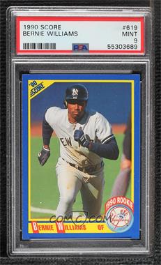 1990 Score - [Base] #619 - Bernie Williams [PSA 9 MINT]