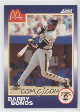 1990 Score McDonald's - [Base] #11 - Barry Bonds