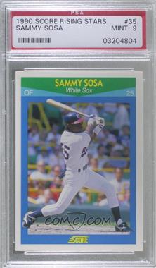 1990 Score Rising Stars - [Base] #35 - Sammy Sosa [PSA 9 MINT]