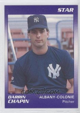 1990 Star Albany Colonie Yankees - [Base] #1 - Darrin Chapin