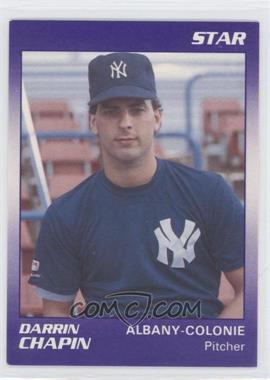 1990 Star Albany Colonie Yankees - [Base] #1 - Darrin Chapin