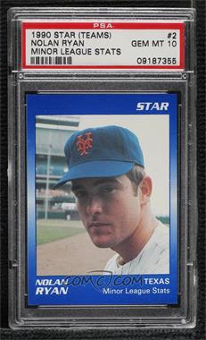 1990 Star Nolan Ryan - Blue 1 #2 - Nolan Ryan [PSA 10 GEM MT]