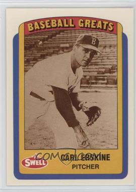 1990 Swell Baseball Greats - [Base] #36 - Carl Erskine