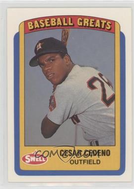 1990 Swell Baseball Greats - [Base] #41 - Cesar Cedeno