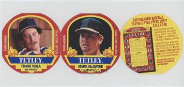 1990 Tetley Tea Discs - Pairs with Tags #15-16 - Frank Viola, Mark McGwire