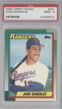 1990 Topps - [Base] - Box Set Collector's Edition (Tiffany) #331 - Juan Gonzalez [PSA 9 MINT]