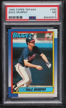 1990 Topps - [Base] - Box Set Collector's Edition (Tiffany) #750 - Dale Murphy [PSA 7 NM]