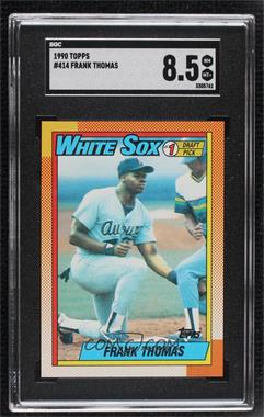 1990 Topps - [Base] #414.1 - Frank Thomas [SGC 8.5 NM/Mt+]