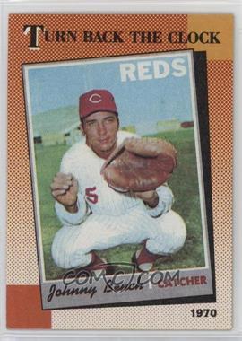 1990 Topps - [Base] #664 - Turn Back the Clock - Johnny Bench [EX to NM]