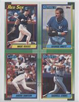 Wade Boggs, George Brett, Andre Dawson, Darrell Evans