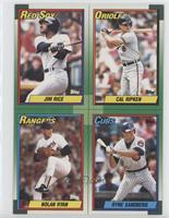 Jim Rice, Cal Ripken Jr., Nolan Ryan, Ryne Sandberg [EX to NM]