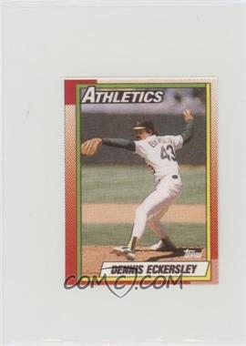 1990 Topps Double Headers - [Base] #_DEEC - Dennis Eckersley