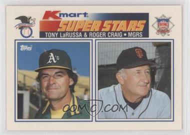 1990 Topps Kmart Superstars - Box Set [Base] #33 - Roger Craig, Tony LaRussa