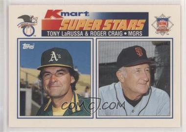 1990 Topps Kmart Superstars - Box Set [Base] #33 - Roger Craig, Tony LaRussa