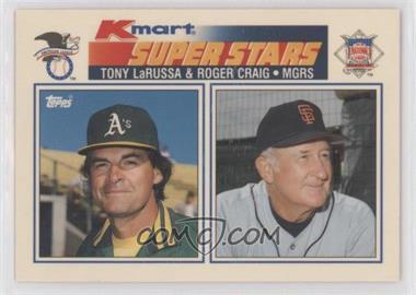 1990 Topps Kmart Superstars - Box Set [Base] #33 - Roger Craig, Tony LaRussa