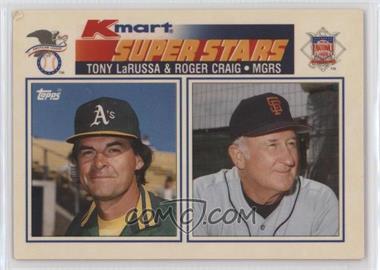 1990 Topps Kmart Superstars - Box Set [Base] #33 - Roger Craig, Tony LaRussa