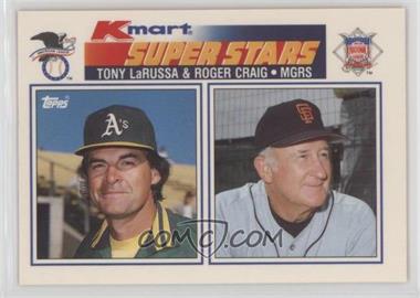 1990 Topps Kmart Superstars - Box Set [Base] #33 - Roger Craig, Tony LaRussa