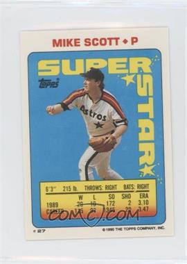 1990 Topps Super Star Sticker Back Cards - [Base] #27.120 - Mike Scott (Randy Ready 120, Randy Johnson 230) [EX to NM]