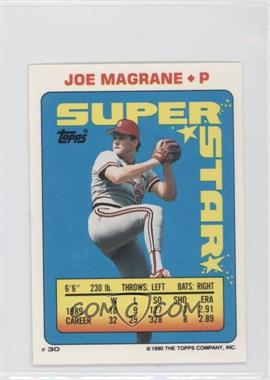 1990 Topps Super Star Sticker Back Cards - [Base] #30.135 - Joe Magrane (Tom Browning 135, Steve Farr 270)
