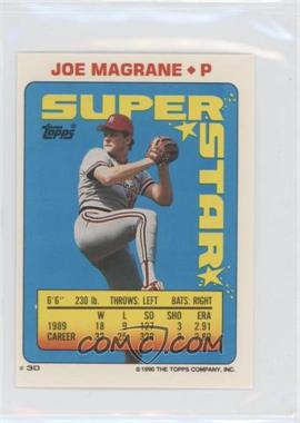 1990 Topps Super Star Sticker Back Cards - [Base] #30.86 - Joe Magrane (Steve Bedrosian 86, Carney Lansford 183)