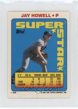 1990 Topps Super Star Sticker Back Cards - [Base] #32.187 - Jay Howell (Fred McGriff 187)