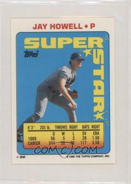 1990 Topps Super Star Sticker Back Cards - [Base] #32.187 - Jay Howell (Fred McGriff 187)