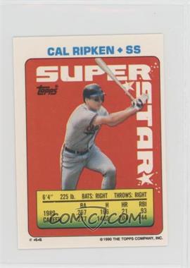 1990 Topps Super Star Sticker Back Cards - [Base] #44.288 - Cal Ripken Jr. (Gary Gaetti 288)