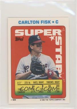 1990 Topps Super Star Sticker Back Cards - [Base] #55.130 - Carlton Fisk (Doug Drabek 130; Pete O'Brien 218)