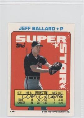 1990 Topps Super Star Sticker Back Cards - [Base] #61.65 - Jeff Ballard (Jay Howell 65; Fred Lynn 279)