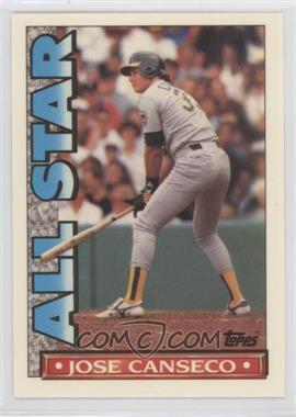1990 Topps TV Glossy All-Star Set - [Base] #11 - Jose Canseco
