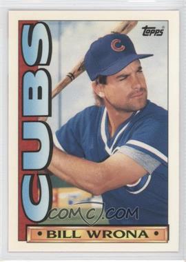 1990 Topps TV Team Sets - Chicago Cubs #65 - Bill Wrona