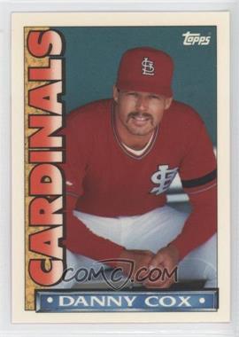 1990 Topps TV Team Sets - St. Louis Cardinals #9 - Danny Cox