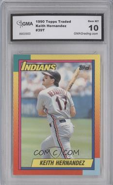 1990 Topps Traded - [Base] - Factory Set White Back #39T - Keith Hernandez [Encased]