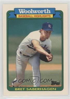 1990 Topps Woolworth Baseball Highlights - Woolworth (Box Set) [Base] #3 - Bret Saberhagen
