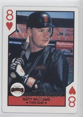 1990 U.S. Playing Cards Major League All-Stars - [Base] - Silver Edge #8H - Matt Williams