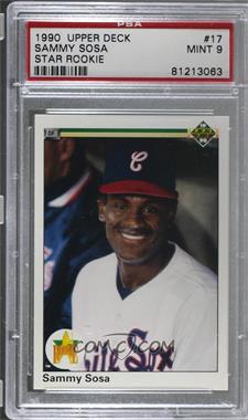 1990 Upper Deck - [Base] #17 - Sammy Sosa [PSA 9 MINT]