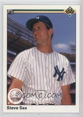 1990 Upper Deck - [Base] #172.1 - Steve Sax