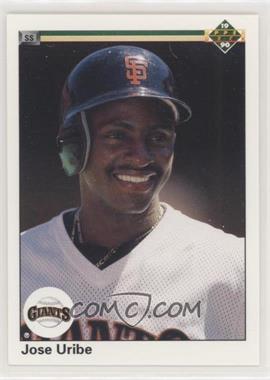 1990 Upper Deck - [Base] #188.1 - Jose Uribe